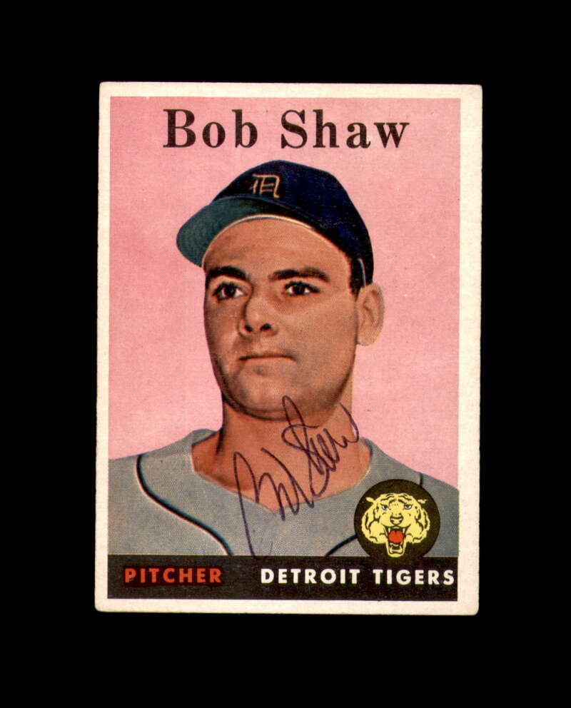 Bob Shaw Signed 1958 Topps Detroit Tigers Autograph