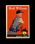 Red Wilson Signed 1958 Topps Detroit Tigers Autograph