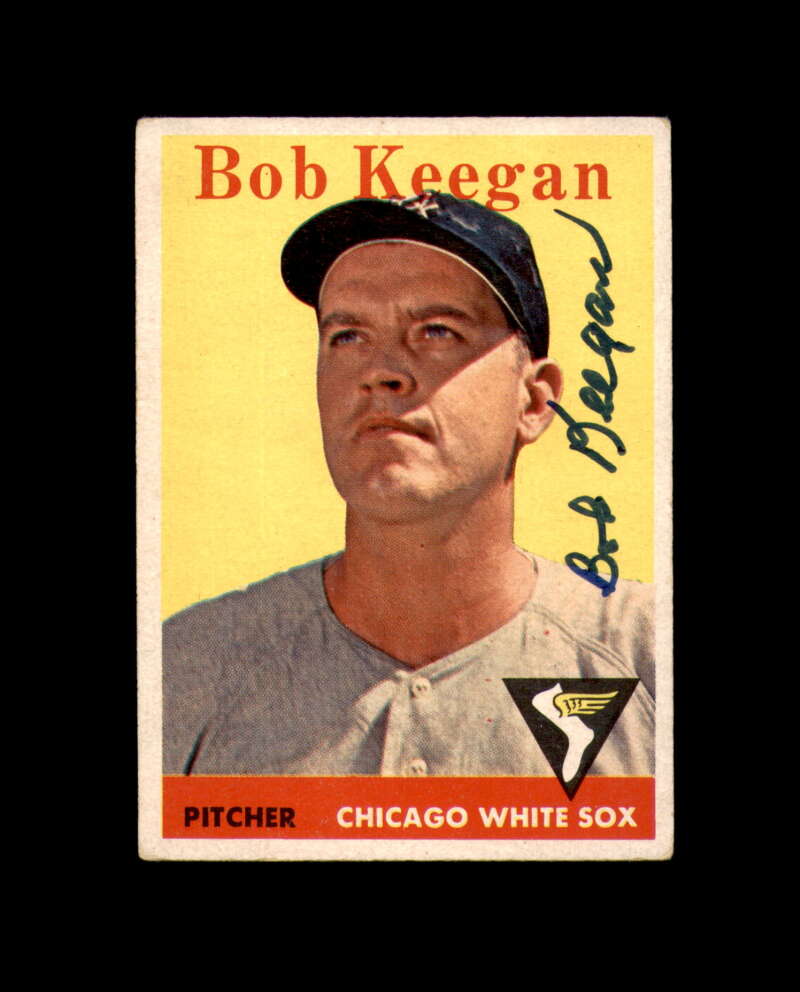 Bob Keegan Signed 1958 Topps Chicago White Sox Autograph