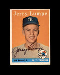Jerry Lumpe Signed 1958 Topps New York Yankees Autograph