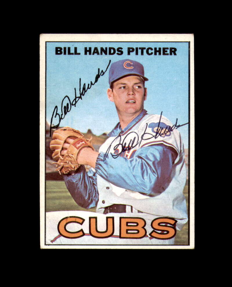 Bill Hands Signed 1967 Topps Chicago Cubs Autograph