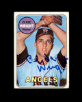 Clyde Wright Signed 1969 Topps California Angels Autograph