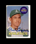 Bert Campaneris Signed 1969 Topps Oakland Athletics Autograph