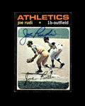 Joe Rudi Signed 1970 Topps Oakland Athletics Autograph