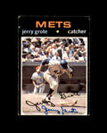 Jerry Grote Signed 1970 Topps New York Mets Autograph
