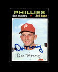 Don Money Signed 1970 Topps Philadelphia Phillies Autograph