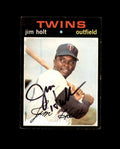 Jim Holt Signed 1970 Topps Minnesota Twins Autograph