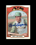 Bert Campaneris Signed 1972 Topps Oakland Athletics Autograph