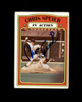 Chris Speier Signed 1972 Topps In Action San Francisco Giants Autograph