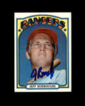 Jeff Burroughs Signed 1972 Topps Texas Rangers Autograph