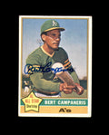 Bert Campaneris Signed 1976 Topps Oakland Athletics Autograph