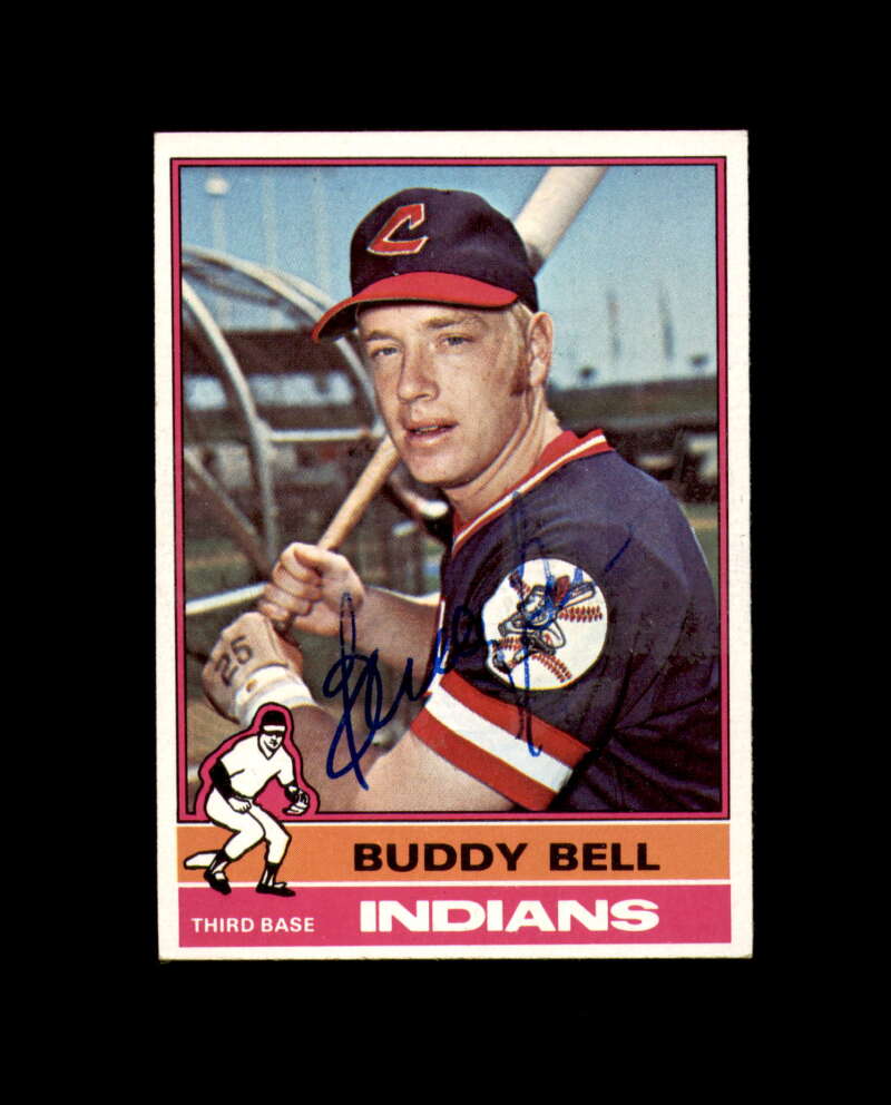 Buddy Bell Signed 1976 Topps Cleveland Autograph