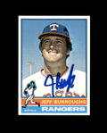 Jeff Burroughs Signed 1976 Topps Texas Rangers Autograph