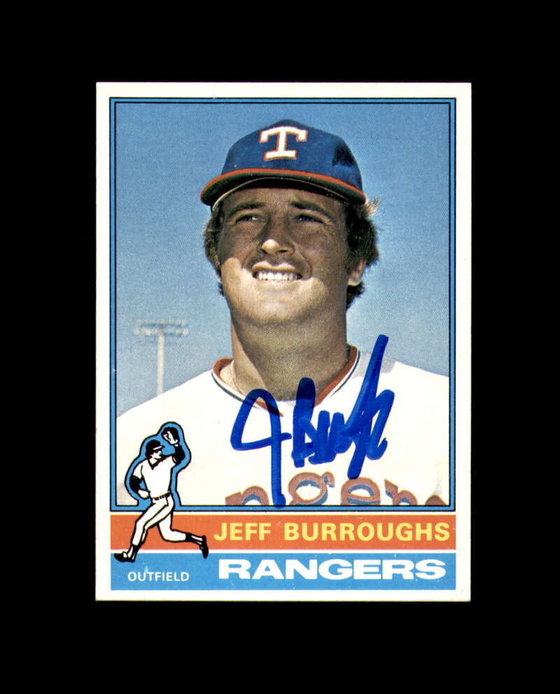 Jeff Burroughs Signed 1976 Topps Texas Rangers Autograph