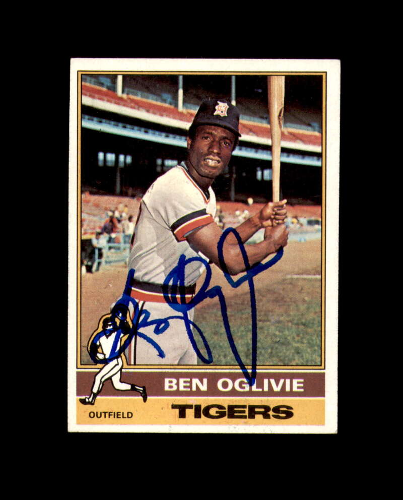 Ben Oglivie Signed 1976 Topps Detroit Tigers Autograph