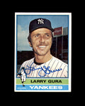 Larry Gura Signed 1976 Topps New York Yankees Autograph