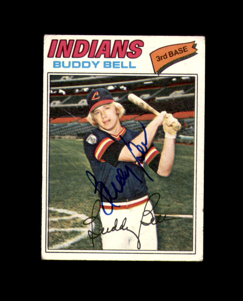 Buddy Bell Signed 1977 Topps Cleveland Autograph