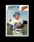 Craig Swan Signed 1977 Topps New York Mets Autograph