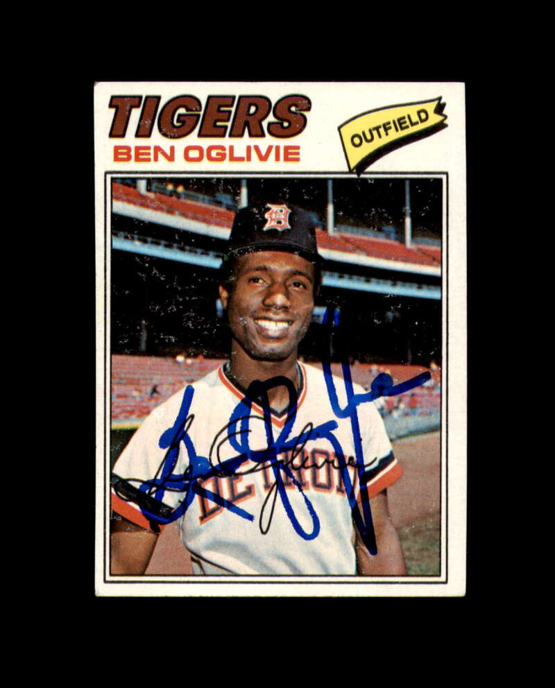 Ben Oglivie Signed 1977 Topps Detroit Tigers Autograph