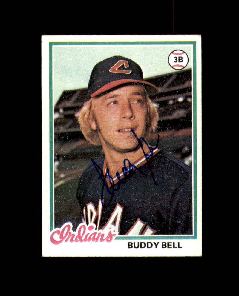 Buddy Bell Signed 1978 Topps Cleveland Autograph