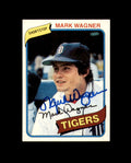 Mark Wagner Signed 1980 Topps Detroit Tigers Autograph
