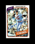 Dave Goltz Signed 1980 Topps Minnesota Twins Autograph