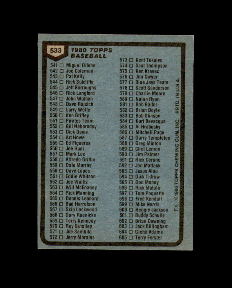 Carl Erskine Signed 1980 Topps Autograph