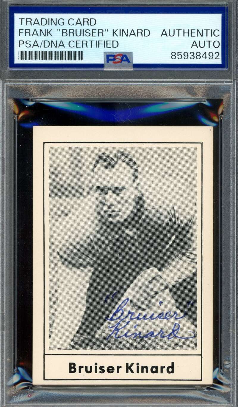 Frank Bruiser Kinard PSA DNA Vintage Signed 1977 Touchdown Club Autograph