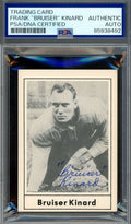 Frank Bruiser Kinard PSA DNA Vintage Signed 1977 Touchdown Club Autograph
