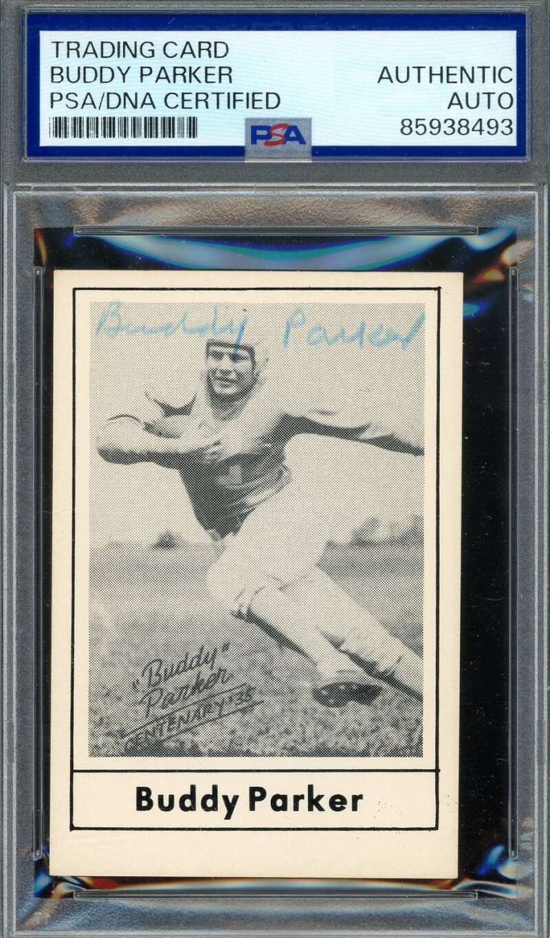 Buddy Parker PSA DNA Vintage Signed 1977 Touchdown Club Rare Autograph