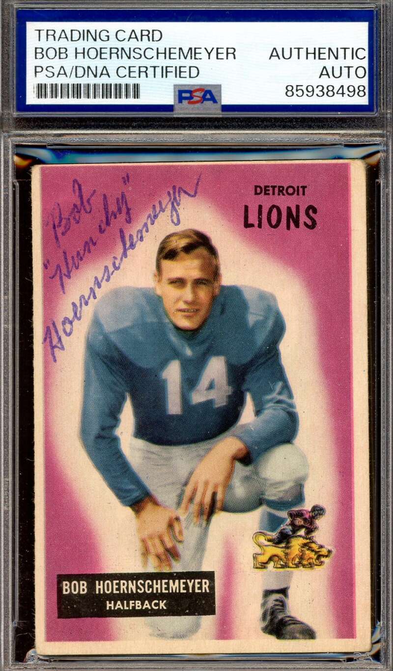 Bob Hoernschemeyer PSA DNA Vintage Signed 1955 Bowman Autograph