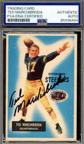 Ted Marchibroda PSA DNA Vintage Signed 1955 Bowman Autograph