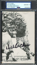 Dick Butkus Gem Mint 10 PSA DNA Signed Hall of Fame Postcard Autograph