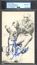 Lance Alworth Gem Mint 10 PSA DNA Signed Hall of Fame Postcard Autograph
