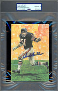 Dick Butkus Gem Mint 10 PSA DNA Autograph Goal Line Art Card GLAC Signed