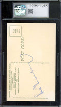 Hank Greenberg Gem Mint 10 CGC JSA   Signed Gold Hall of Fame Plaque Postcard Autograph