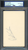 Dick Selma PSA DNA Signed 3x5 Index Card D.01 Autographed