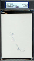 Jack Barry PSA DNA Signed 4x5 Index Card Phillies 100K Infield Autograph