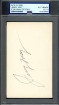 Jerry May PSA DNA Signed 3x5 Index Card D.96 Pirates Autograph