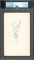 Pat Dobson PSA DNA Signed 3x5 Index Card Orioles Autograph