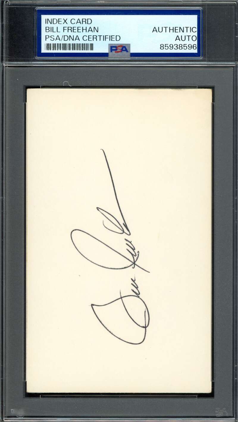 Bill Freehan PSA DNA Signed 3x5 Index Card 1968 Tigers Autograph