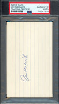 Joe Medwick PSA DNA Signed 3x5 Index Card Cardinals Autograph