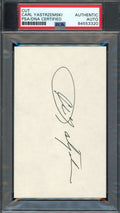 Carl Yastrzemski PSA DNA Signed 3x5 Index Card Autograph