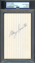 Mayo Smith PSA DNA Signed 3x5 Index Card 1968 Tigers Autograph