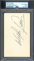 Willie Davis PSA DNA Signed 3x5 Index Card Dodgers Autograph