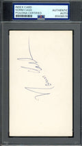 Norm Cash PSA DNA Signed 3x5 Index Card 1968 Tigers Autograph