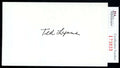 Ted Lyons JSA Coa Signed 3x5 Index Card Autograph