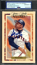 Willie Mays Gem Mint 10 PSA DNA Signed Perez Steele Galleries Postcard Autograph
