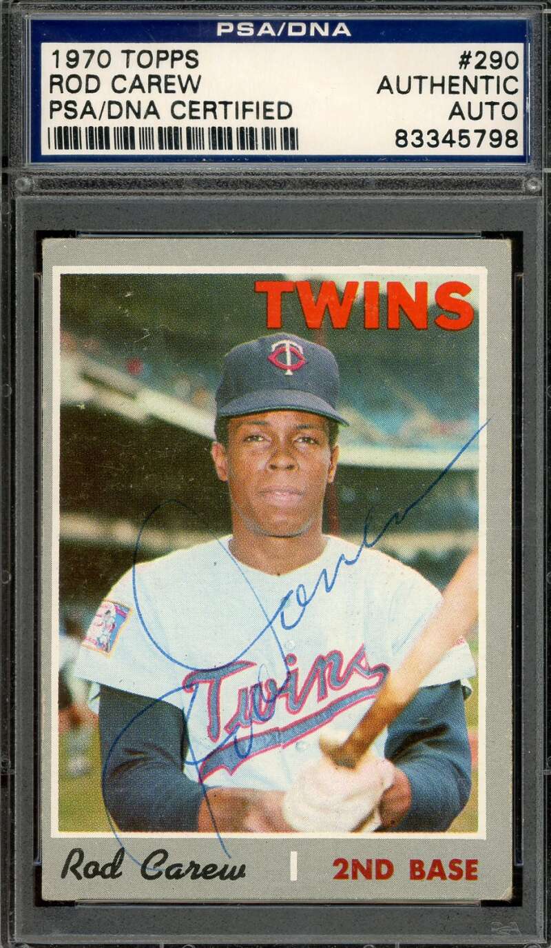 Rod Carew PSA DNA Vintage Signed 1970 Topps Autograph