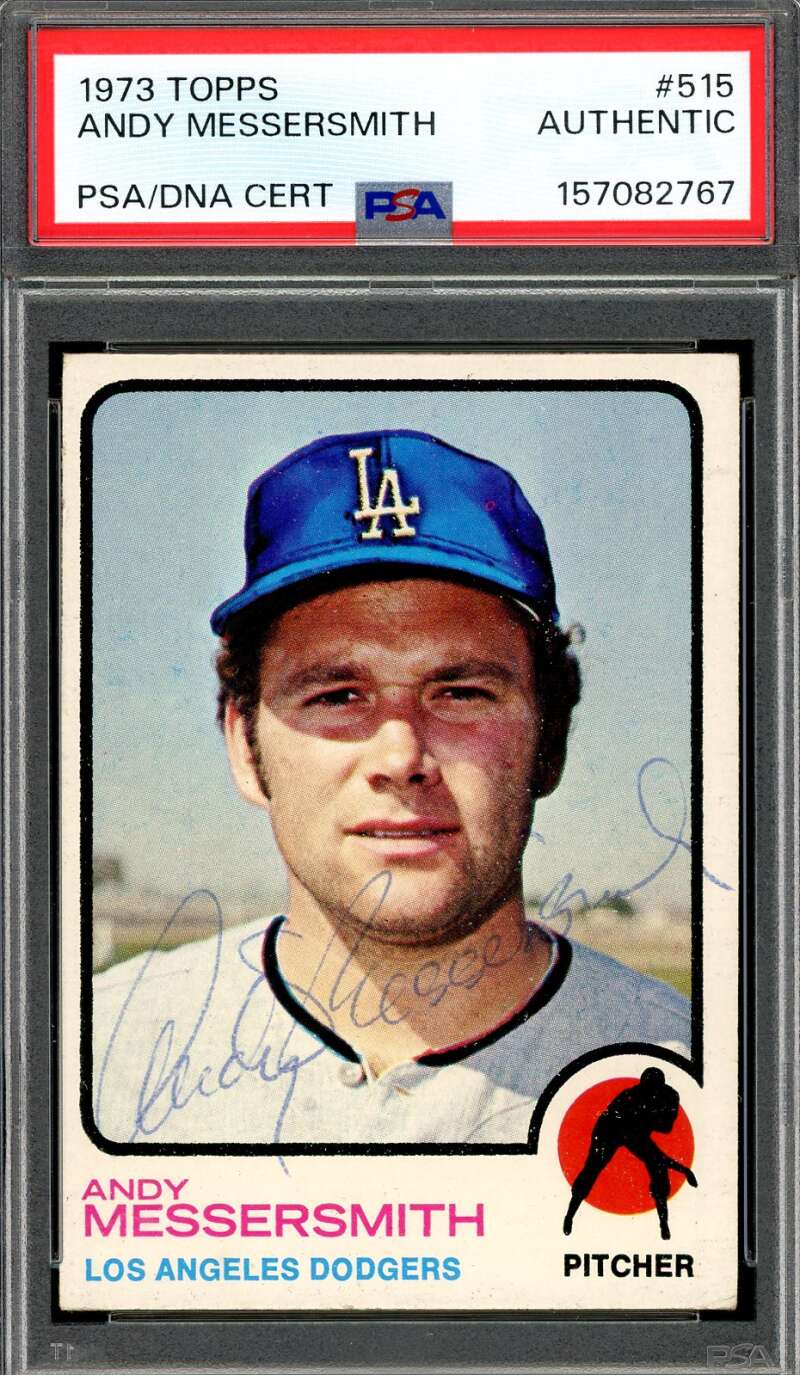 Andy Messersmith PSA DNA Vintage Signed 1973 Topps Managers Autograph